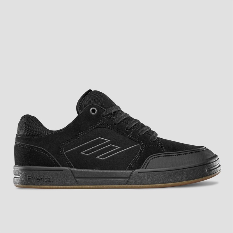 Emerica Heritic Skate Shoes Black / Black UK7