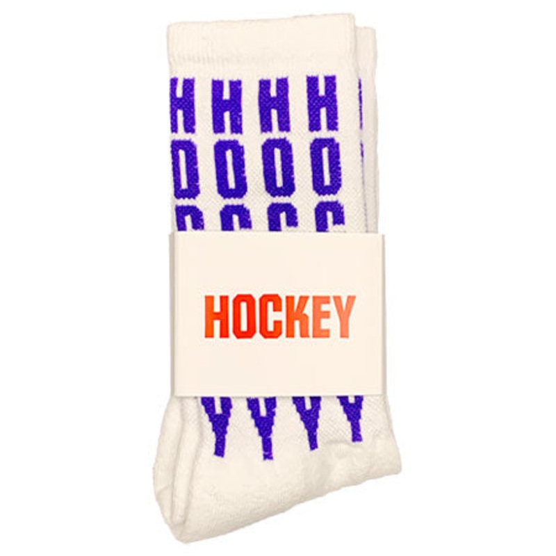Hockey Hockey Vertical Socks White One size fits all