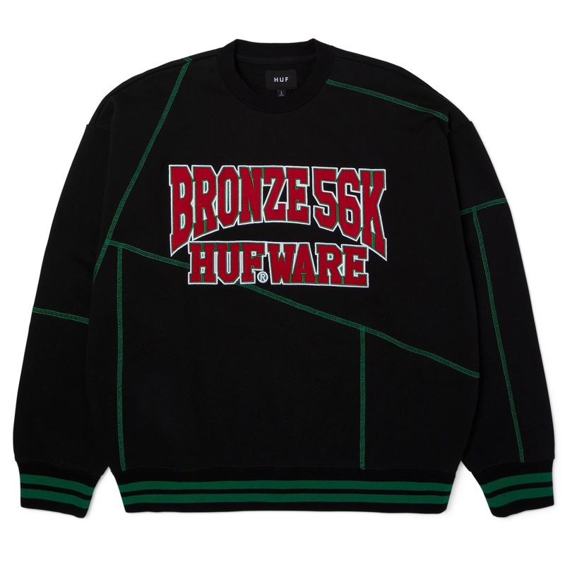 HUF x Bronze Hufware Crewneck Black M