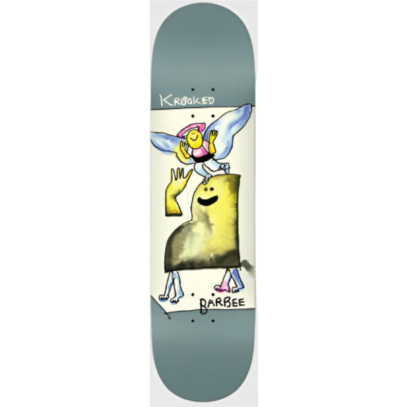 Krooked Barbee Watercolor Skateboard Deck 8.5″ 8.5″