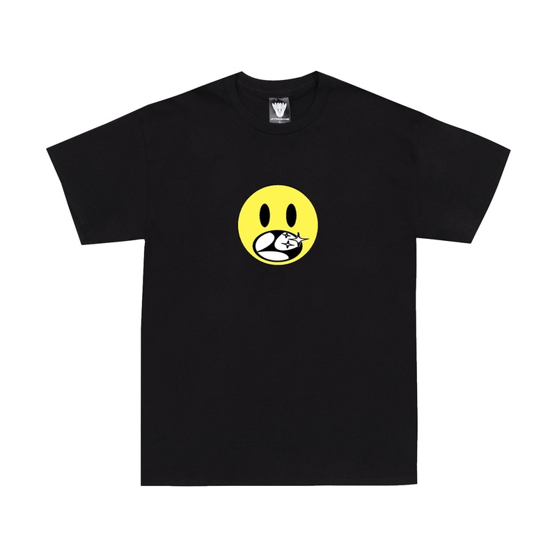 Limosine Happy Face Tee Black M