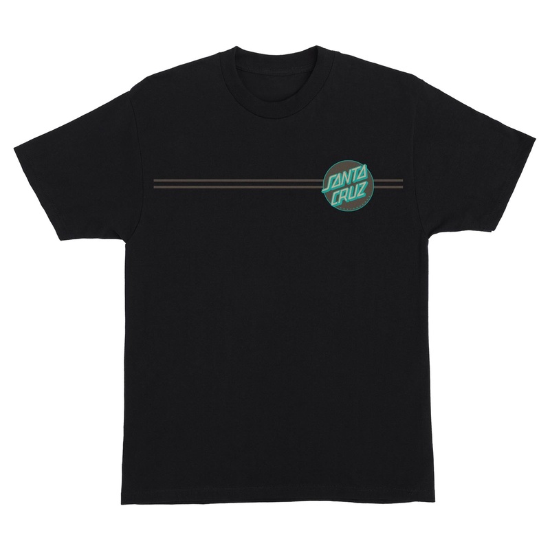 Other Dot Mens Santa Cruz T-Shirt Black w/Key Lime S