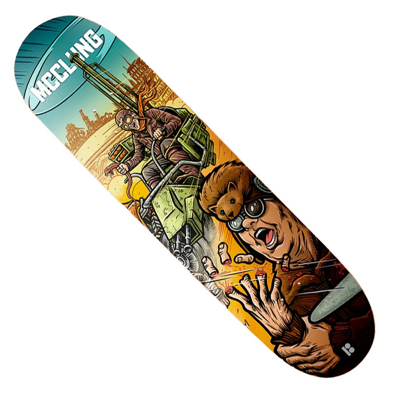 Plan B Trevor McClung Supercharged Deck Multicolor 8.25 x 31.77 WB:14.2