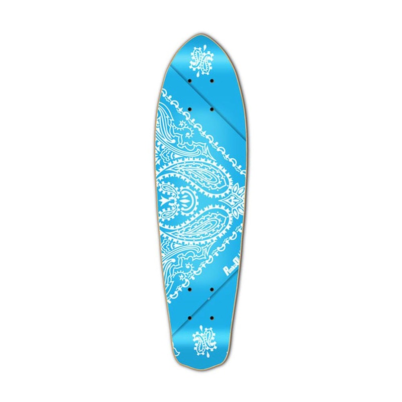 Punked Micro Cruiser  Deck – Bandana SkyBlue Deck