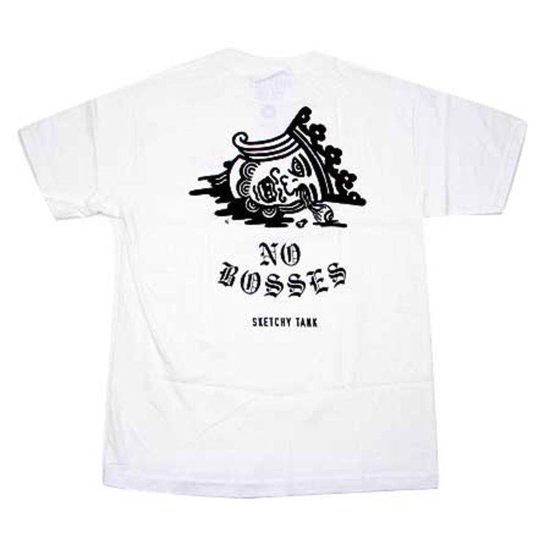 Sketchy Tank No Bosses T Shirt White Large