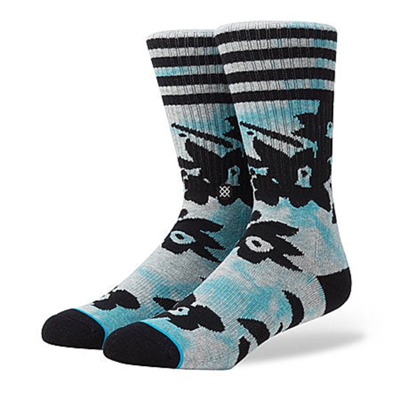 Stance Weeded Crew Socks Gray Large