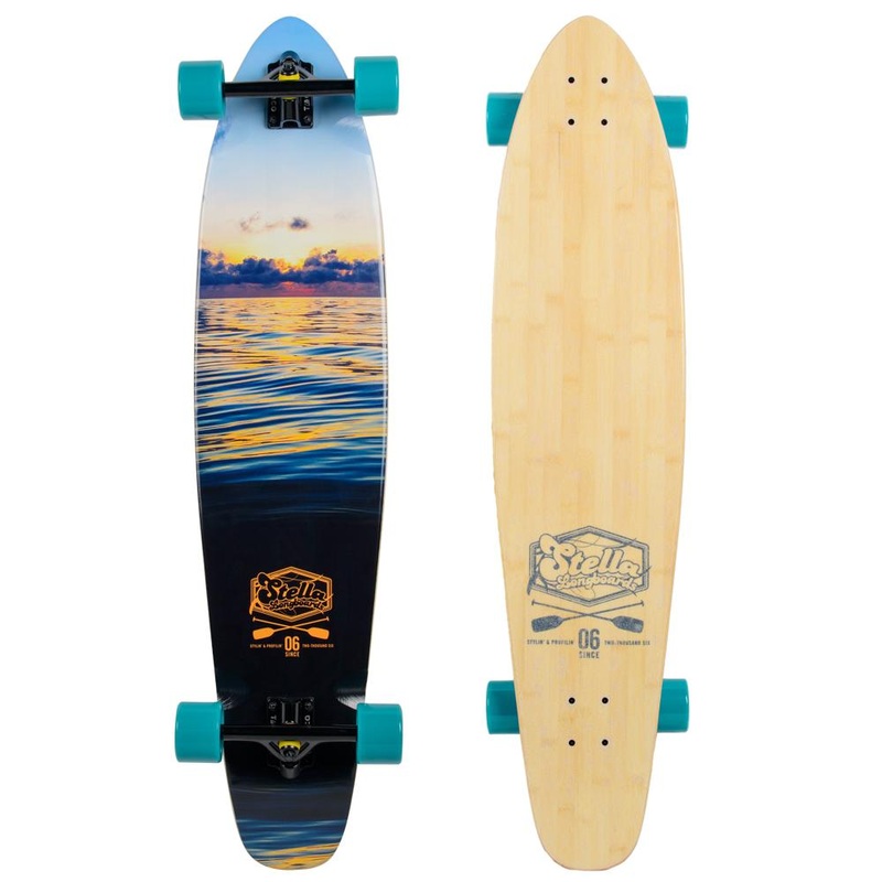 Stella Bamboo Stay Glassy 42 Kicktail Longboard Complete