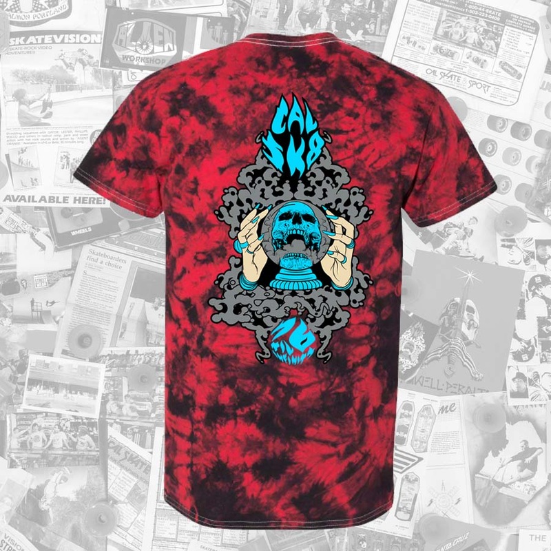 Cal Skate “Crystal Ball- Emerald Red” Limited Edition Short Sleeve Shirt Youth Large
