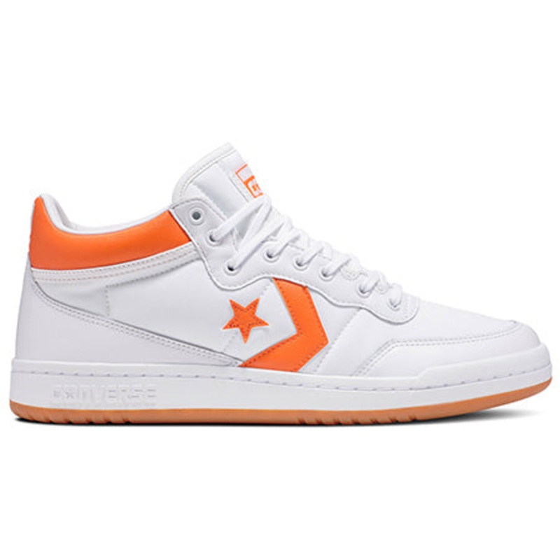 CONVERSE CONS FASTBREAK PRO MID SHOES WHITE/ORANGE/WHITE 8.5