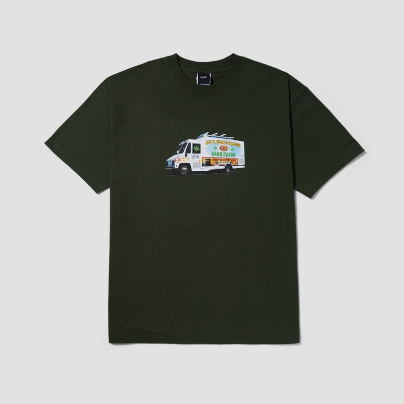 HUF Taco Truck T-Shirt Hunter Green Small
