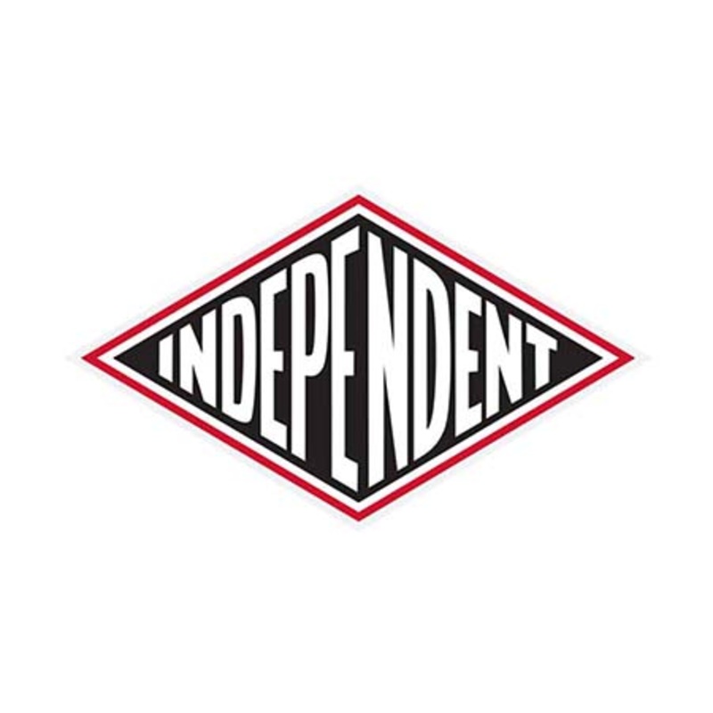Independent Summit Vinyl Sticker White/ Black/ Red 4″