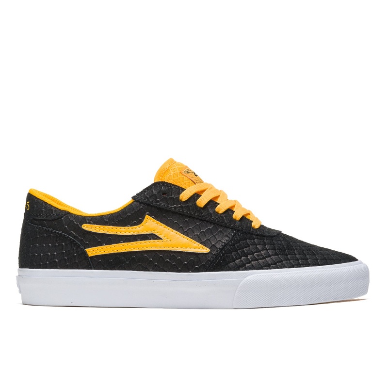 Lakai Doomsayers Manchester – Black / Gold Suede UK 7