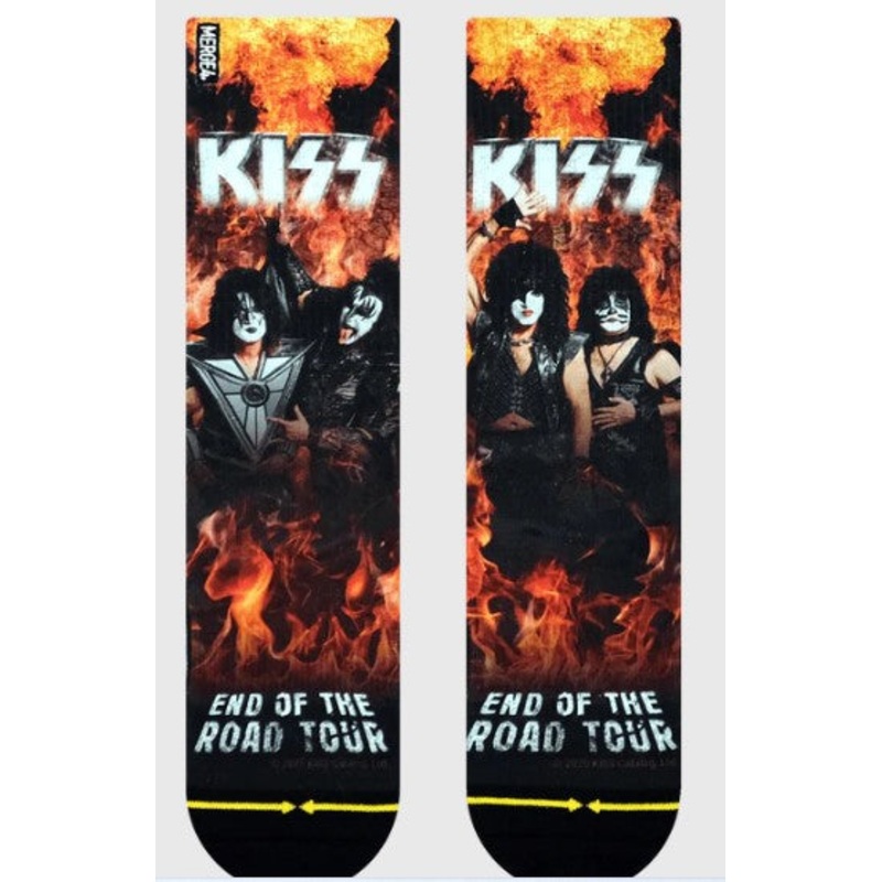 Merge4 End of the Road Kiss Band Crew Socks