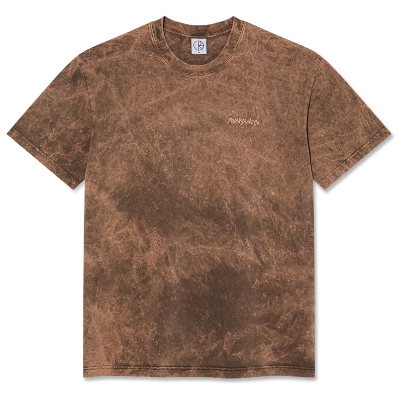 Polar Acid Tee Surf Logo Brown M