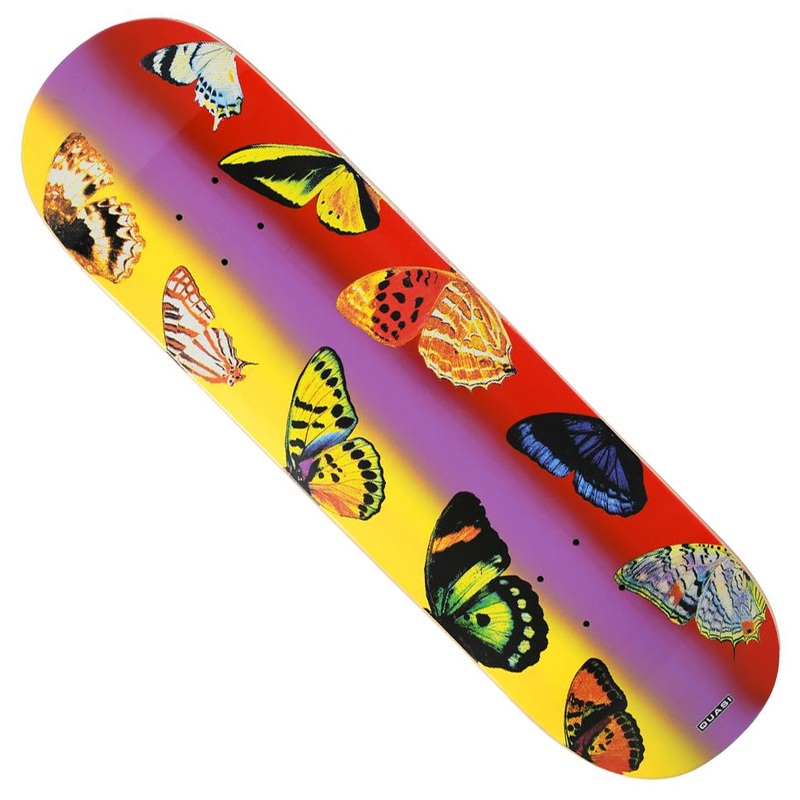 Quasi Butterfly Deck Red/Purple/Yellow 8.5 x 32.125 WB:14.25