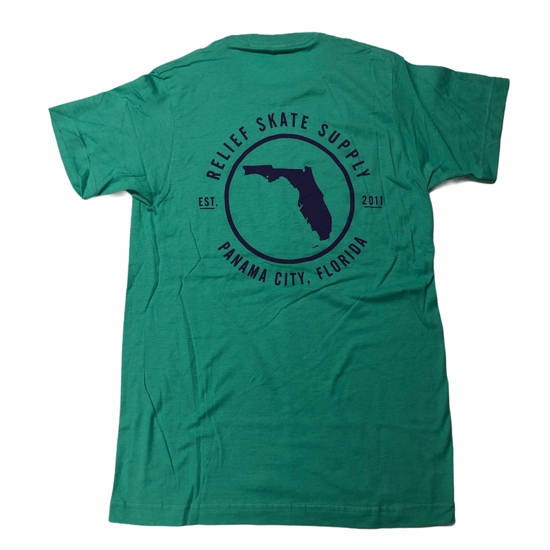 RELIEF FLORIDA T SHIRT TEAL S