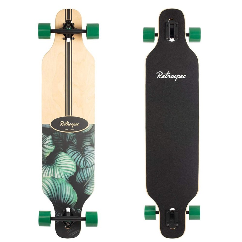 Rift Tropical Flora Drop Through 41″ Longboard Complete