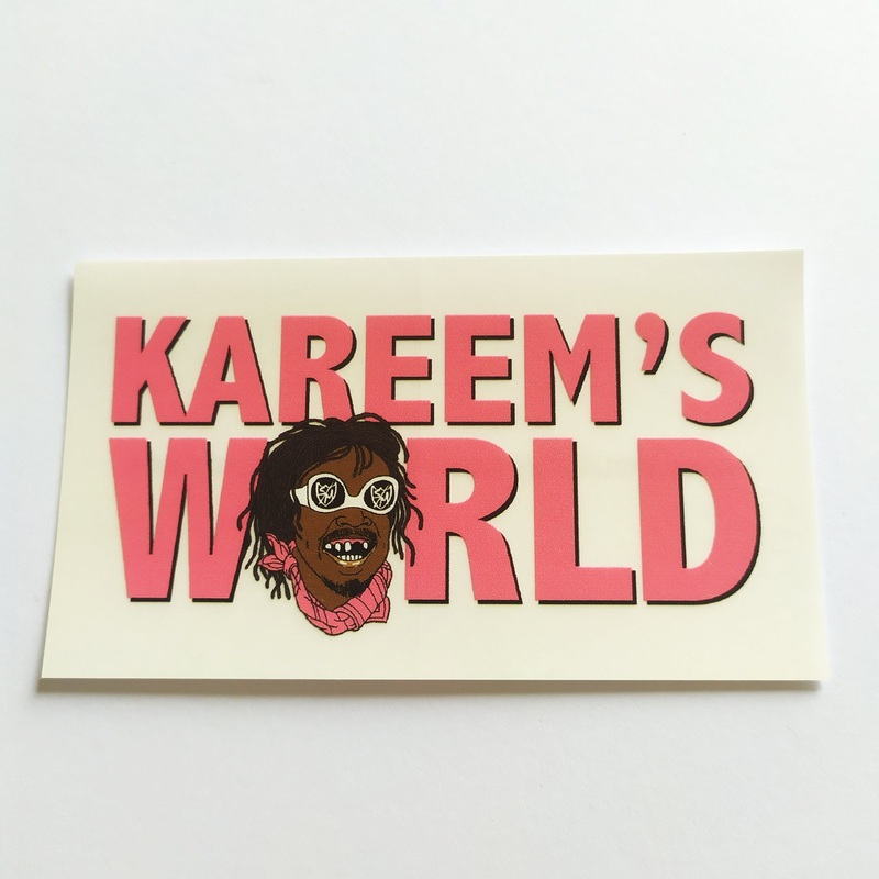 S&M “Kareem’s World” BMX Sticker