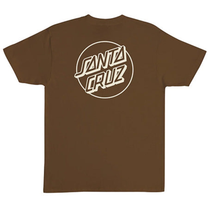 Santa Cruz Opus Dot T Shirt Silt/ White Medium