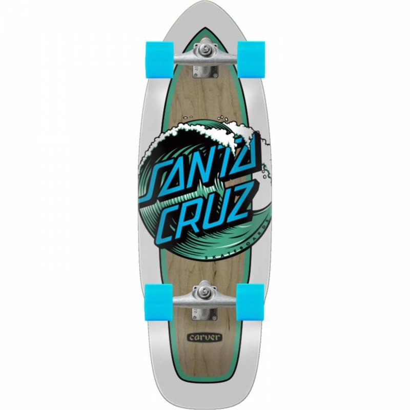 Santa Cruz Wave Dot Cut Back Surfskate 30″ Cruiser Longboard Complete