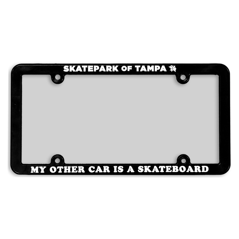 Skatepark of Tampa My Other Car License Plate Frame Black One Size FIts All