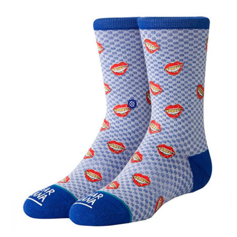 Stance Gold Fronts Kids Socks Blue Youth Large
