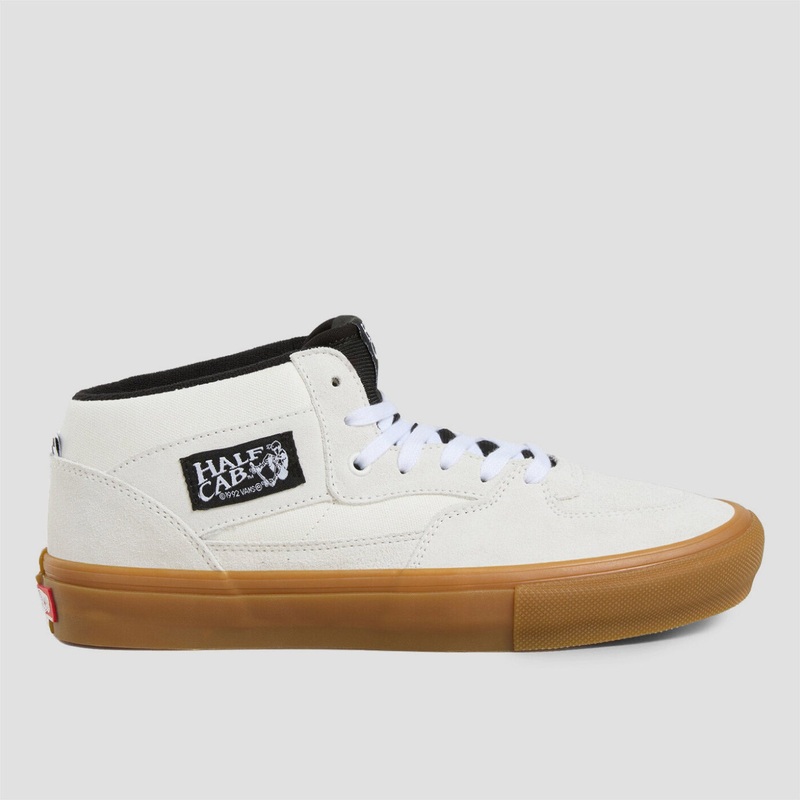 Vans Skate Half Cab Skate Shoes Antique White / Gum UK6