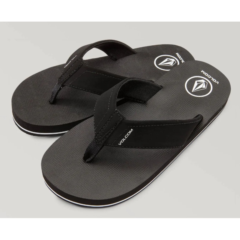 Volcom Big Boys Victor Sandal – Black 3 Black