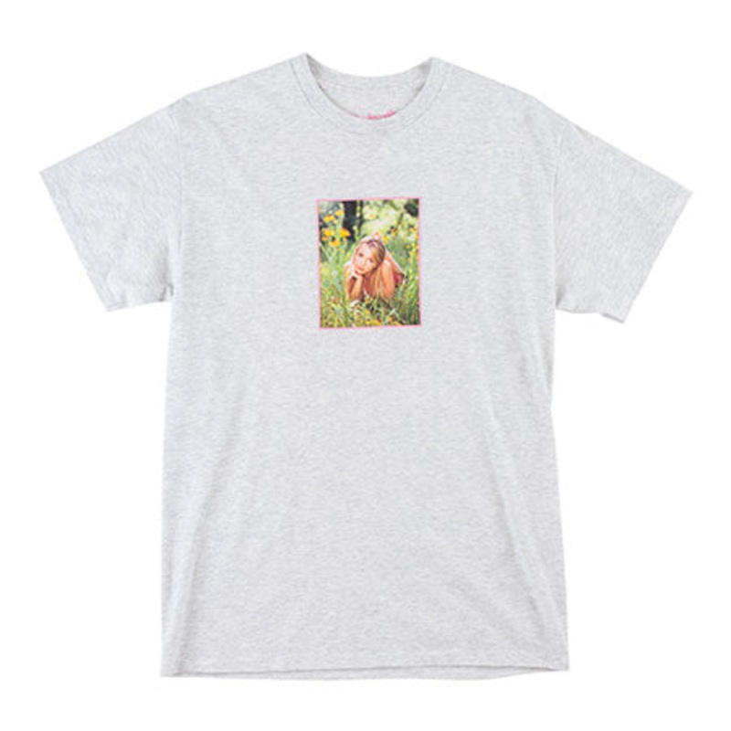Welcome Skateboards Britney Spears Daisies T Shirt Heather Grey Small