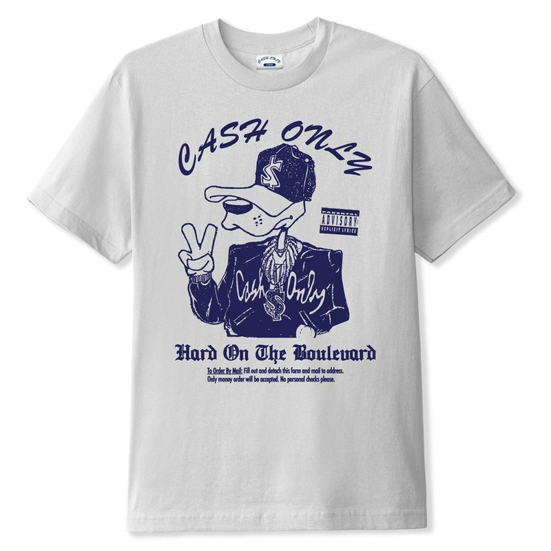 Cash Only Boulevard T Shirt Cement Medium