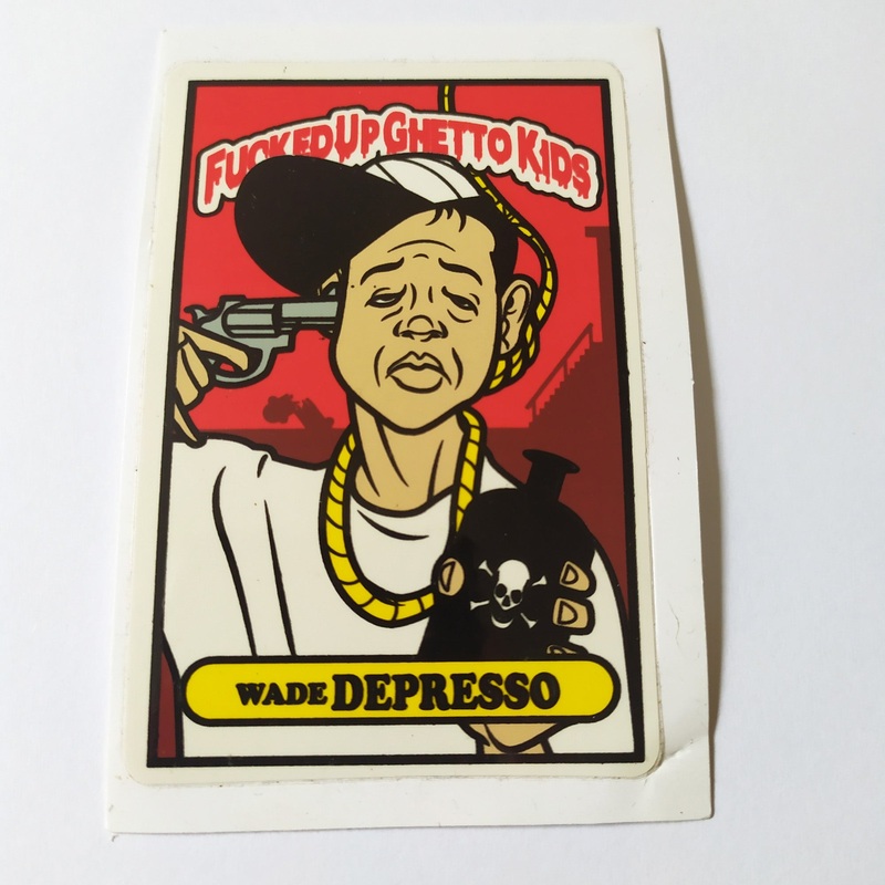 DGK / Dirty Ghetto Kids “Wade Depresso” Skateboard Sticker