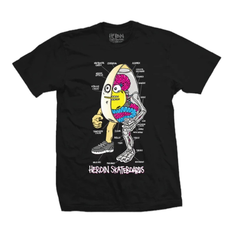 Heroin Anatomy Of An Egg Black T Shirt Black S