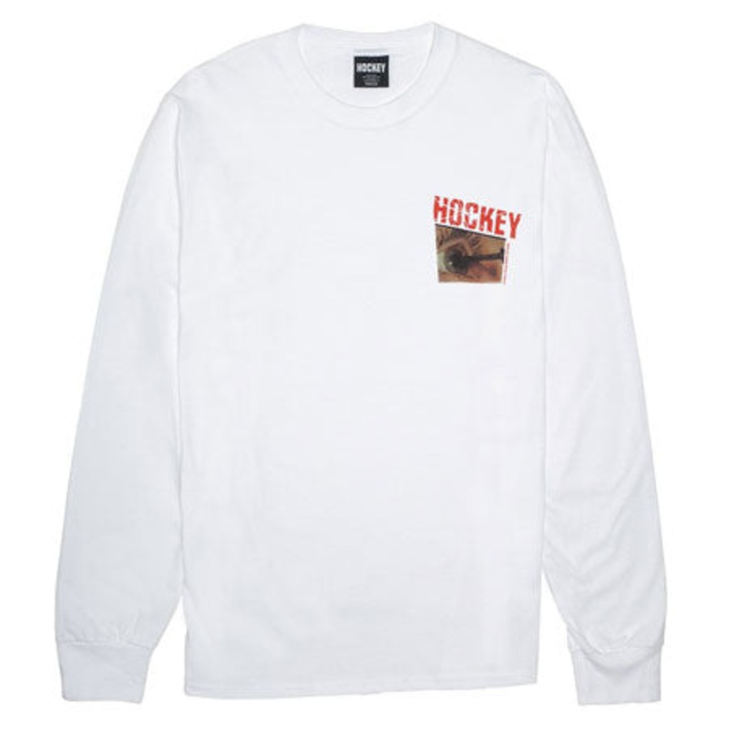 Hockey Nail Long Sleeve T Shirt White Small