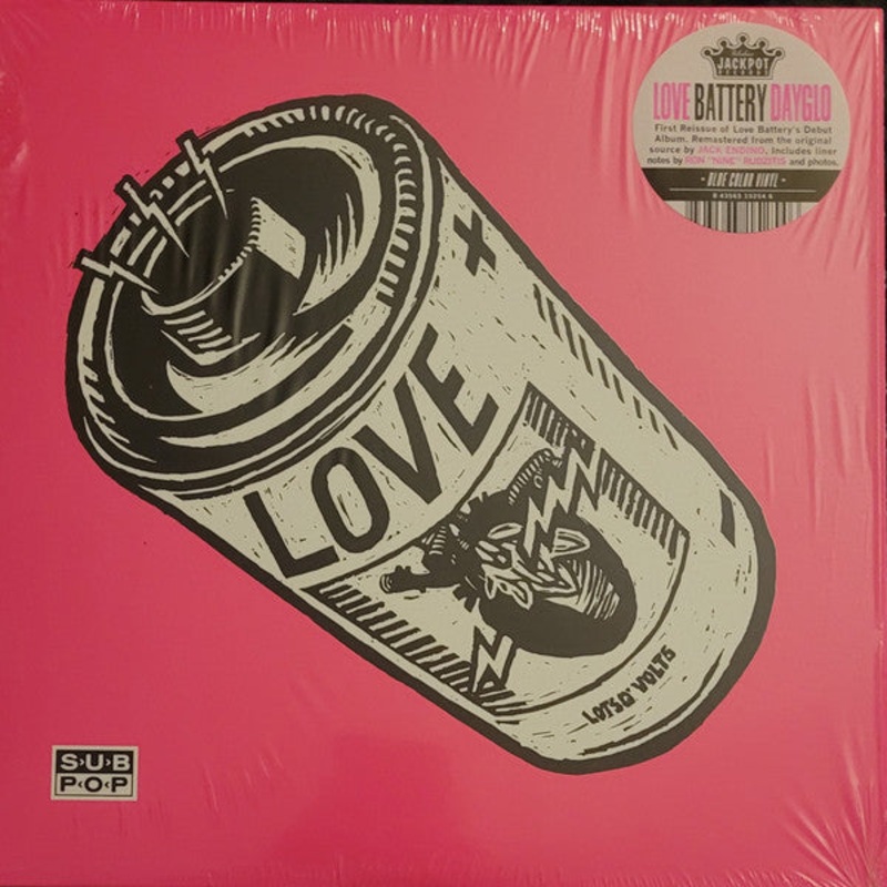 Love Battery  Dayglo Blue Color Vinyl LP Record