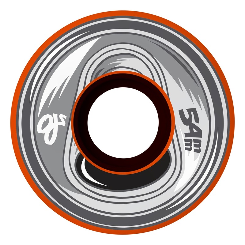 OJ Wheels Frozen Energy Keyframe 92a Skateboard Wheel (Orange) 54mm
