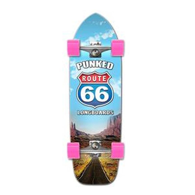 Punked Old School Longboard Complete -Route 66 Series – The Run Complete