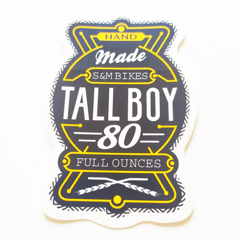 S&M BMX Tall Boy Sticker – 9.5cm high approx