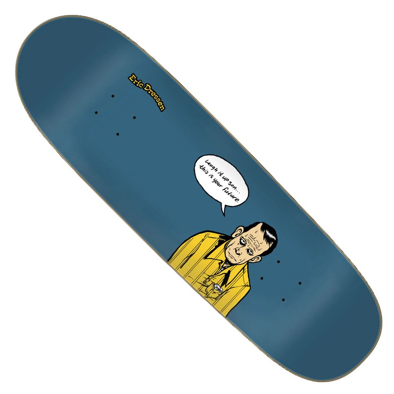 Santa Cruz Eric Dressen Laugh It Up Shaped Deck Blue 9.25 x 31.95 WB:14