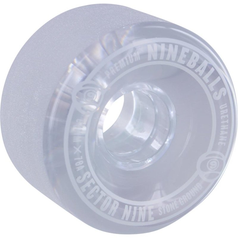 Sector 9 Nineballs 64mm 78A Clear Smoke/White Skateboard Wheels