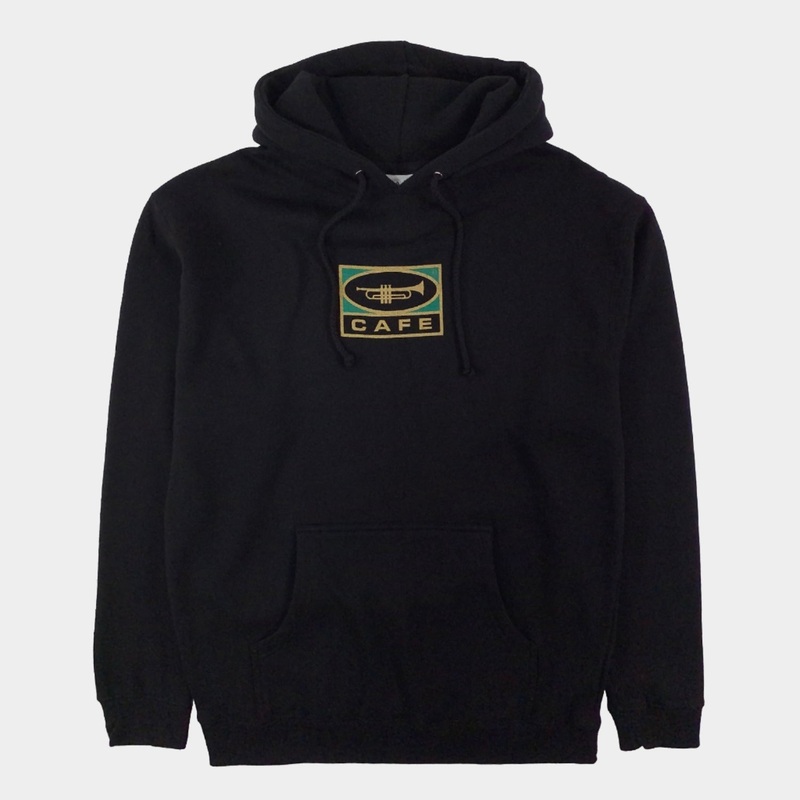 Skateboard Cafe – Trumpet Logo Hooded Sweat – Black S