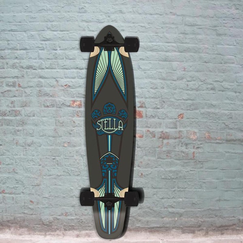 Stella Taj Mahal Mint Kicktail Longboard 42″ Complete