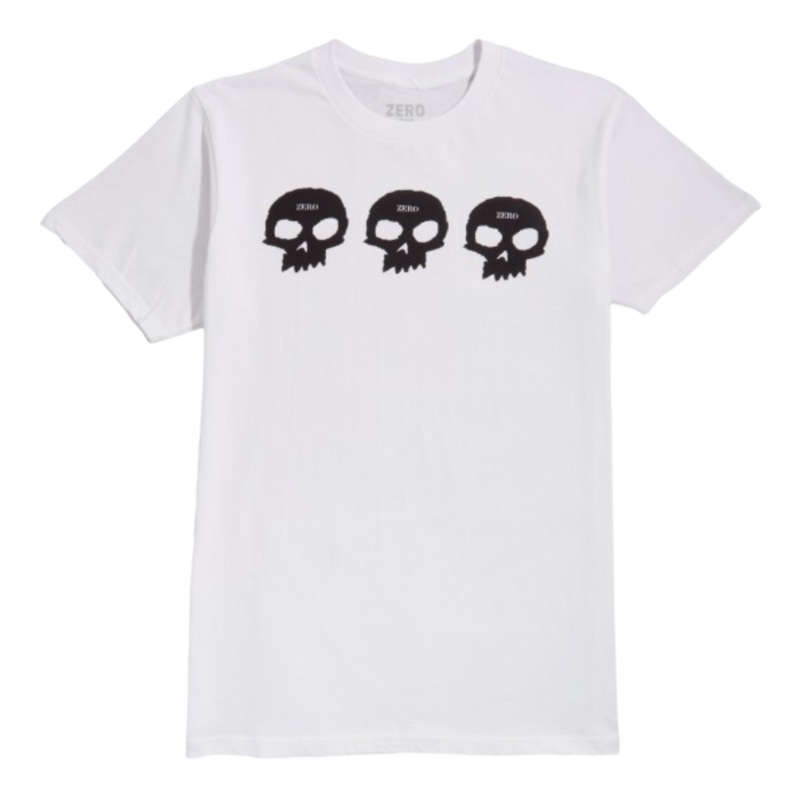 ZERO 3 SKULL TEE WHITE S