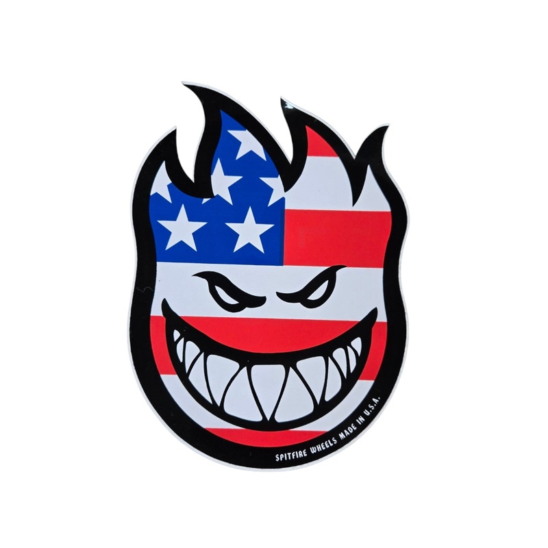 4.5″ x 6″ Vintage Spitfire Wheels Big Head Sticker – USA