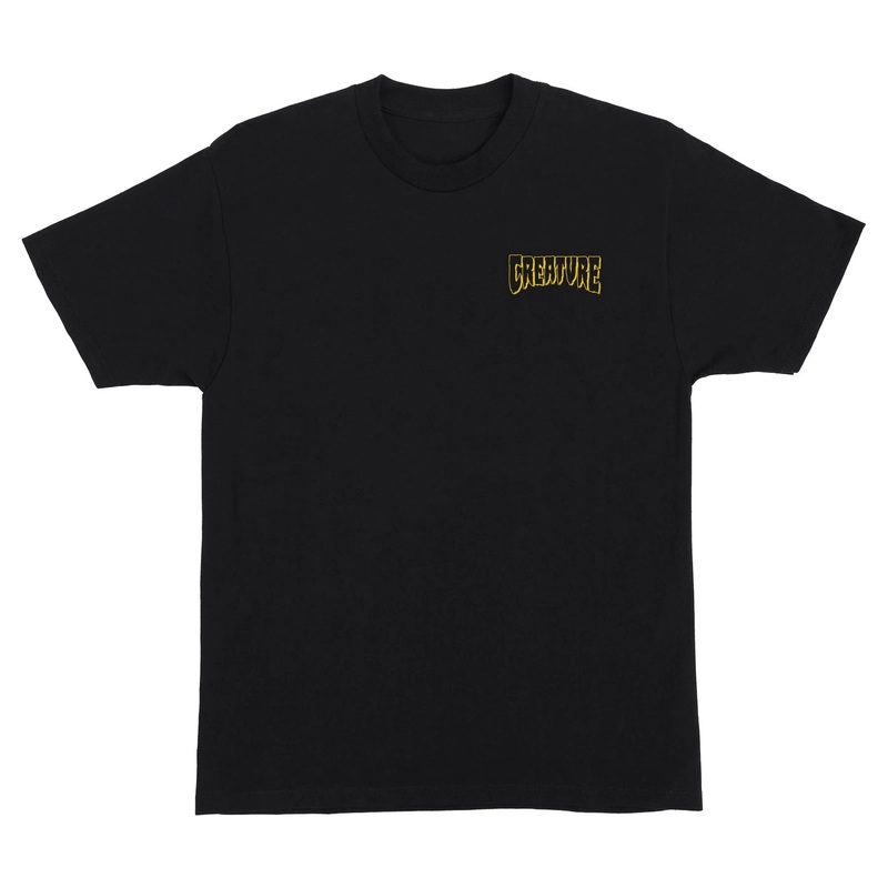 Brainwash S/S Heavyweight T-Shirt Black Mens Creature S