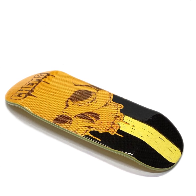Chems Orange “PopSickSkull” Fingerboard Deck 29mm Mid-Pro Popsicle