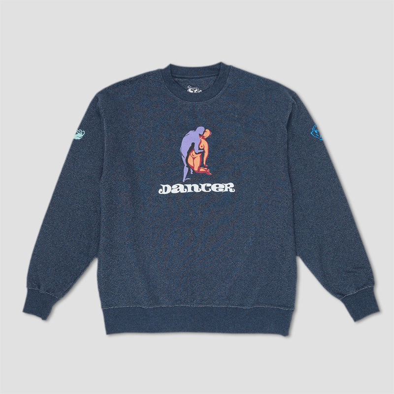 Dancer Fainting Crewneck Heather Navy Small