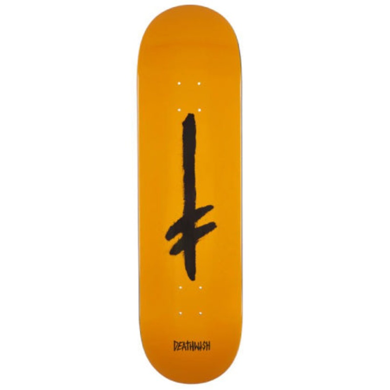 Deathwish Credo Orange, Black Dip Skateboard Deck 8.5″ 8.5″