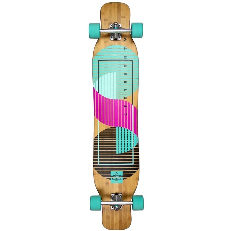 Dusters Wanderlust 47 Teal/Purple Dancing Longboard