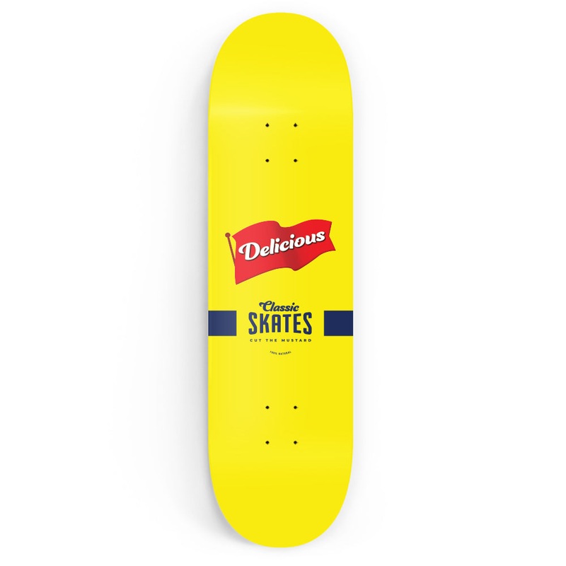 Edible Concrete Delicious Mustard Deck 8.25 in 8.25 in