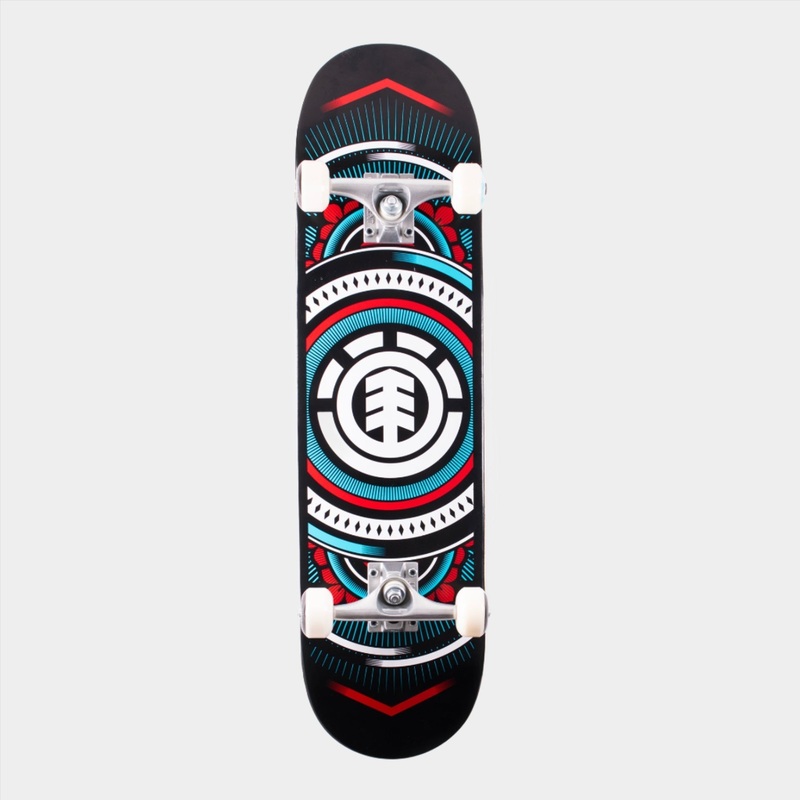 Element 8″ Hatch Complete Skateboard – Red/ Blue